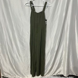 Youth Pant romper. Army green